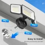 Thumbnail 100W Smart Flood Lights Outdoor, 3 Adjustable Heads, 9000LM Dimmable Hardwired Security Light, WiFi Alexa Control... — Smart Light Bulb, Onforu