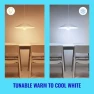 Thumbnail A19 Tunable White LED Smart Bulb — Smart Light Bulb, WiZ