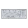Custom Tri-Mode Wireless Mechanical Keyboard (White) — Bluetooth Keyboard, Logitech
