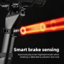 Thumbnail Bike Rear Light - Smart Auto Brake Sensing, IPX6 Waterproof, Type-C Charging — Smart Bike Light, ROCKBROS