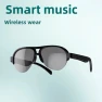 Thumbnail AI Translation Smart Glasses with Bluetooth Call Headset and UV Protection Sunglasses — Smart Glasses