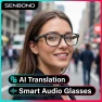 Thumbnail Smart Audio Glasses with AI Translator and Bluetooth Calling — Smart Glasses, Senbono