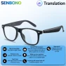 Thumbnail AI Translation Smart Glasses with Hands-free Calling, Music Player and Camera Control — Smart Glasses, Senbono