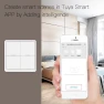 Thumbnail 4-Gang ZigBee Smart Wireless Scene Switch — Smart Button Pusher, MOES