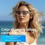 Thumbnail Bluetooth Smart Glasses With AI Translation Photochromic Lens Waterproof Multi-functional Sunglasses for Outdoor Driving — Smart Glasses, Lenovo