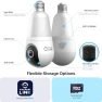 Thumbnail 4MP Light Bulb WiFi Camera with Pan/Tilt and Human Detection — Security Camera, Amcrest
