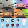 Thumbnail Color Changing RGB LED Light Bulb with Remote Control — Smart Light Bulb, YKNAWOIR