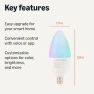 Thumbnail Smart E12 LED Bulb (2 Pack) — Smart Light Bulb, Amazon Basics