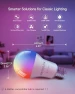 Thumbnail Smart Light Bulbs - Color Changing, A19, 60W Equivalent, RGBCW 800 Lumen, 4 Pack — Smart Light Bulb, Fancylink