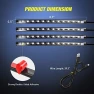 Thumbnail 48 LEDs Multicolor Music Car Strip Light with Sound Active Function — LED Strip Lights, Nilight
