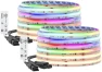 Thumbnail Smart IC RGBW COB LED Strip 3000K, 16.4FT, 273 LEDs/ft, Color Chasing and Uniform Light — LED Strip Lights, BTF-LIGHTING