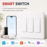 Thumbnail Smart Switch 3 Gang, Neutral Wire Required, 2.4GHz Wi-Fi Light Switch — Smart Switch, HQL