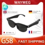 Thumbnail AI Glasses Headphones Wireless Bluetooth 5.4 Intelligent Translation Earphones Outdoor Sunglasses HiFi Stereo Headset — Translator Device