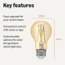 Thumbnail Smart Filament LED Bulb (Tunable White, Dimmable, Works with Alexa, 4-Pack) — Smart Light Bulb, Amazon Basics