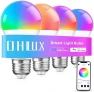 Thumbnail Smart WiFi & Bluetooth Color Changing Light Bulb with Music Sync — Smart Light Bulb, OHLUX
