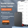 Thumbnail A3 Dual-key Arc-Frame Twill Texture Ultra-thin AI Smart Voice Recorder with AIREC App Support, 8GB — Translator Device