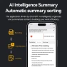Thumbnail A3 Dual-key Arc-Frame Twill Texture Ultra-thin AI Smart Voice Recorder with AIREC App Support, 8GB — Translator Device