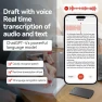 Thumbnail A3 Dual-key Arc-Frame Twill Texture Ultra-thin AI Smart Voice Recorder with AIREC App Support, 8GB — Translator Device
