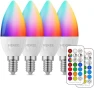 Thumbnail Candelabra Light Bulbs, Color Changing with Remote — Smart Light Bulb, HEKEE