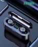 Thumbnail Wireless Bluetooth Earbuds with LED Display and 2000mAh Power Bank — Wireless Earbuds