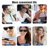Thumbnail Smart Glasses with Blue-Light-Filtering Polarized Sunglass Lenses — Smart Glasses, VIKEFON