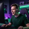Thumbnail Black Gaming Headphones — Wireless Earbuds, hoco