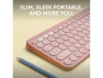 Thumbnail Wireless Keyboard Pebble Keys 2 K380s, Tonal Rose — Bluetooth Keyboard, Logitech