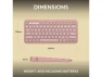 Thumbnail Wireless Keyboard Pebble Keys 2 K380s, Tonal Rose — Bluetooth Keyboard, Logitech