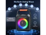 Thumbnail Portable Karaoke Machine, Black, with 2 Wireless Microphones — Karaoke Machine, JYX