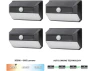 Thumbnail Solar SMD LED Security Wall Pack Light, Black, 4-Pack — Smart Outdoor Lighting, Home Zone Security