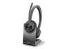 Thumbnail Wireless Bluetooth Headset with BT700 USB-A Adapter and Charging Stand — Wireless Earbuds, Poly