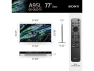 Thumbnail 77-inch QD-OLED 4K TV with HDMI cable — Smart TV, Sony