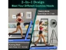 Thumbnail 2-in-1 Folding Treadmill — Connected Equipment, COSTWAY