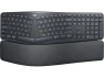 Thumbnail Wireless Ergonomic Keyboard, Black — Bluetooth Keyboard, Logitech
