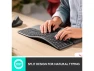 Thumbnail Wireless Ergonomic Keyboard, Black — Bluetooth Keyboard, Logitech
