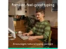 Thumbnail Wave Keys Wireless Ergonomic Keyboard — Bluetooth Keyboard, Logitech
