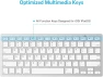 Thumbnail Bluetooth Keyboard, White — Bluetooth Keyboard, OMOTON