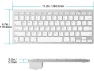 Thumbnail Bluetooth Keyboard, White — Bluetooth Keyboard, OMOTON