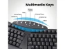 Thumbnail Wireless Ergonomic Split Keyboard — Bluetooth Keyboard, Perixx