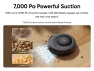 7,000 Pa Suction, 132 minutes battery, 3.1L capacity