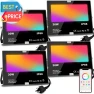 Plastic, 4-Pack, 1 Light Source, Outdoor
