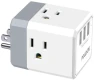 USB Wall Charger and Extender with 3-Way Splitter