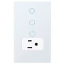 Combination Smart Touch Light Switch and Smart WiFi Power Wall Outlet — Smart Switch, KEYGMA