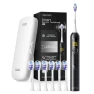 Black, 6 Brush Heads, 2-minute Timer