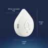 White, 1 Sensor, Wi-Fi, Battery Powered