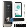 Smart Door Lock Fingerprint, Keyless Entry Door Lock with Handle — Smart Lock, TMEZON
