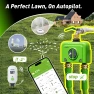 WiFi Water Hose Timer with Brass Inlet and Outlet — Irrigation System, RainPoint