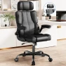Ergonomic Executive Office Chair with Adjustable Headrest & 90° Flip-Up Arms — Smart Chairs, Kensaker