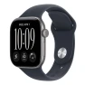 Thumbnail 46 mm Smartwatch with M/L band, Space Gray aluminum case and Navy Blue Sport Band — Smart Watch, Apple