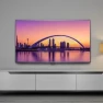 55-inch, curved screen